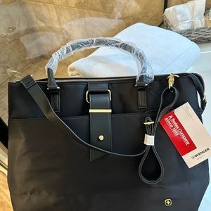WENGER Ana Padded 16" Laptop Tote - Black NWT